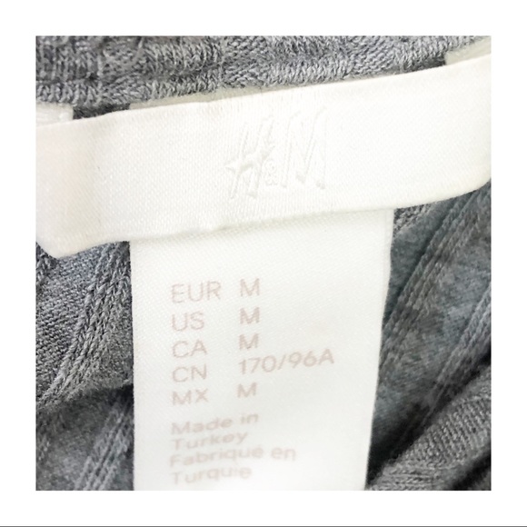 H&M Gray Ribbed One Shoulder Tank Size Medium - Picture 4 of 4